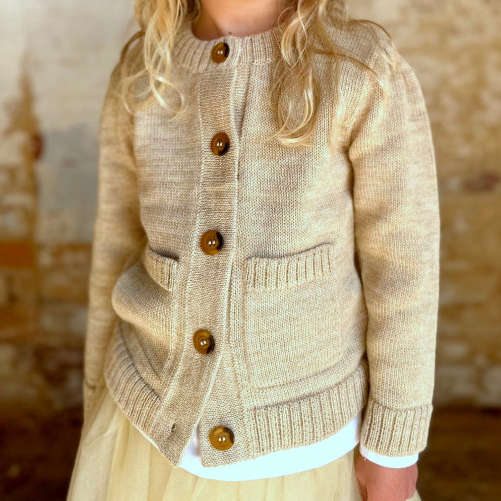 ALPACA CARDIGAN - Oatmeal