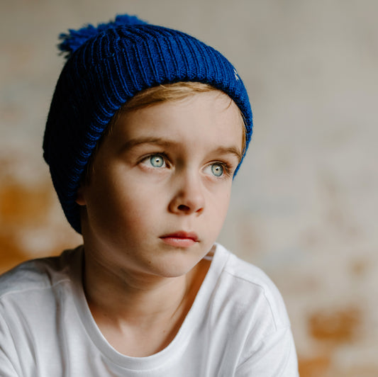 ALPACA BEANIE - Azure Blue