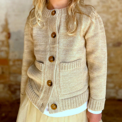 ALPACA CARDIGAN - Oatmeal