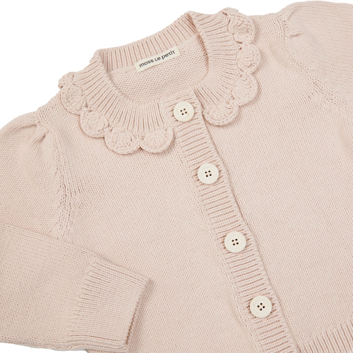 COTTON CARDIGAN - Blush Pink