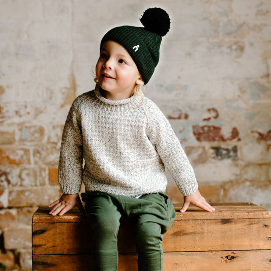 PLAY SWEATER - Upcycled Denim + Cotton