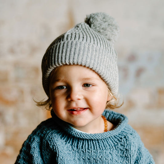 ALPACA BEANIE - Grey Mist