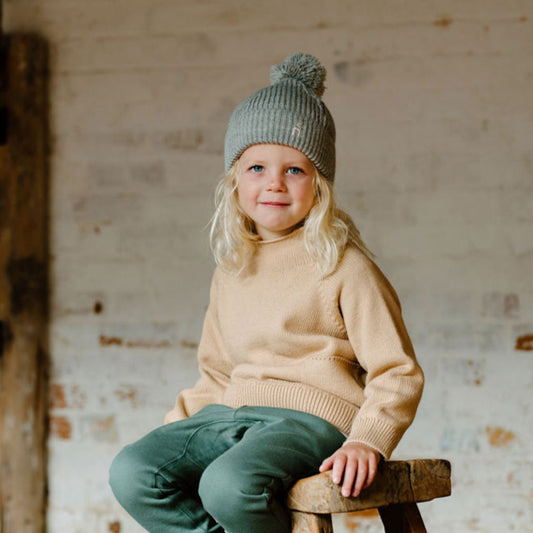 COTTON SWEATER - Toffee