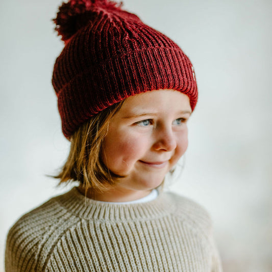 ALPACA BEANIE - Rhubarb